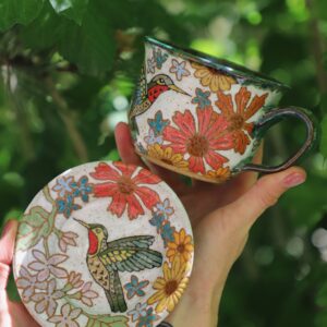 Hummingbird tea set