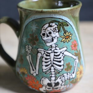 Lucky skeleton mug