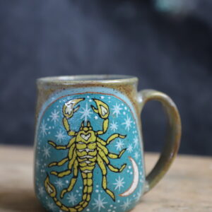 Glowing scorpion mug