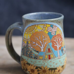 Fall cabin mug