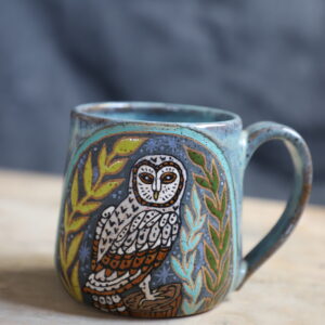 Perched owl mug