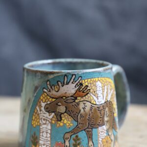 Moose in the aspen mug