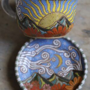 Striped Tea cup set