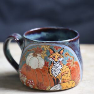 Fall fox mug