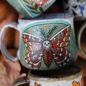 Death head moth mug