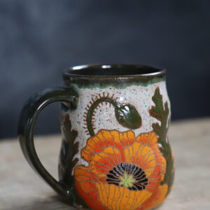 Tall poppy mug