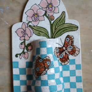 Orchid wall vase