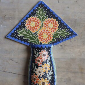 Zinnia wall vase
