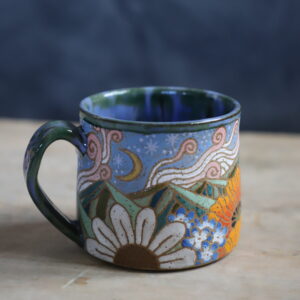 Midnight wild mountain mug #1