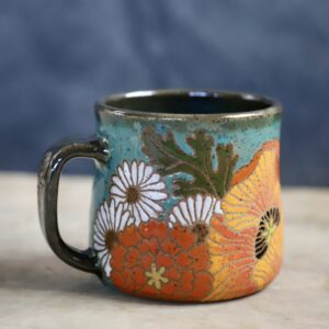 Poppy & Daisies mug